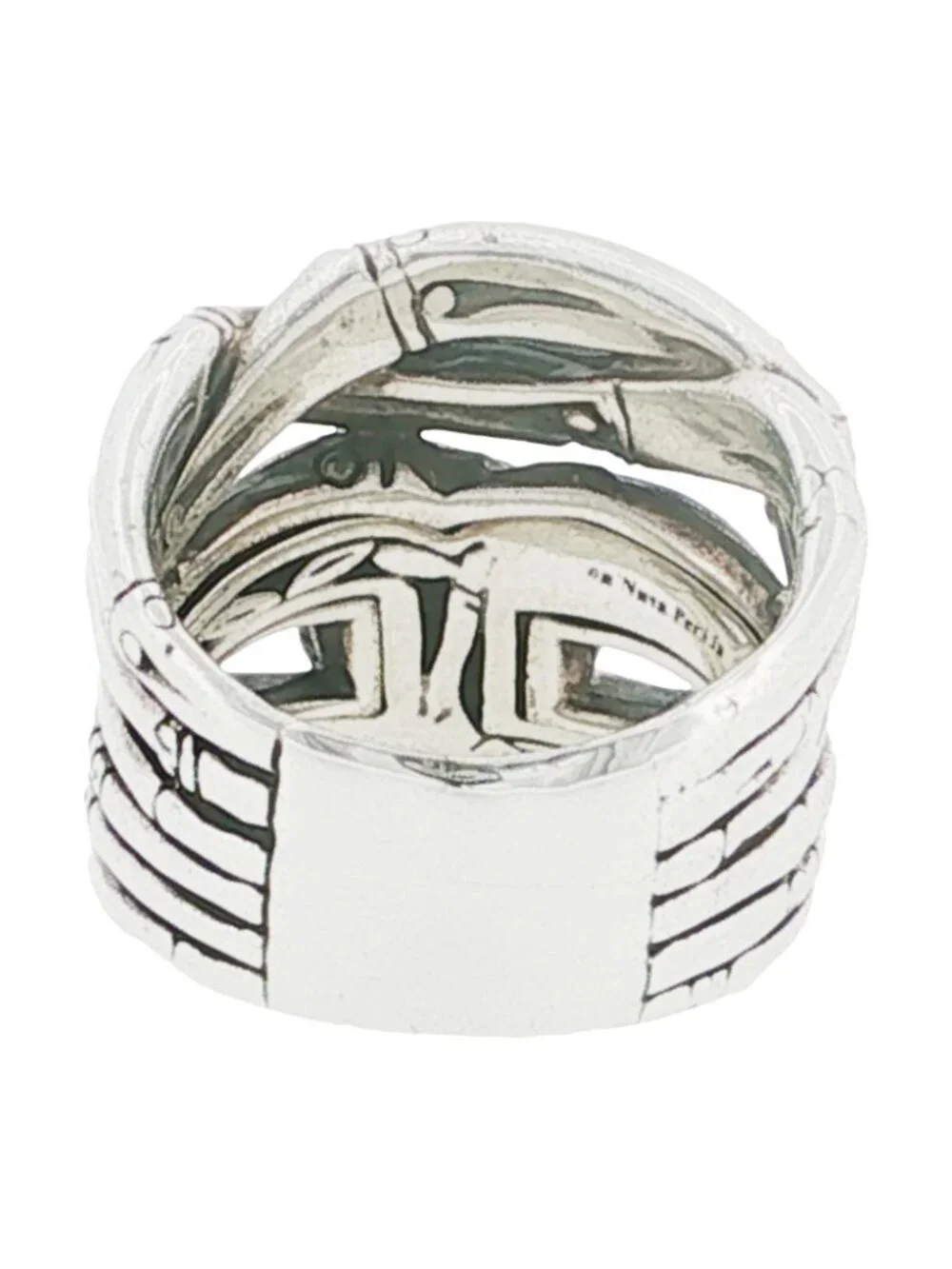 JOHN HARDY 925 Sterling Silver Bamboo Ring Size 7